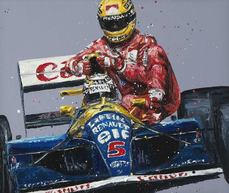 Paul Oz  'Taxi For Senna' - Framed Limited Edition (Print & Canvas)