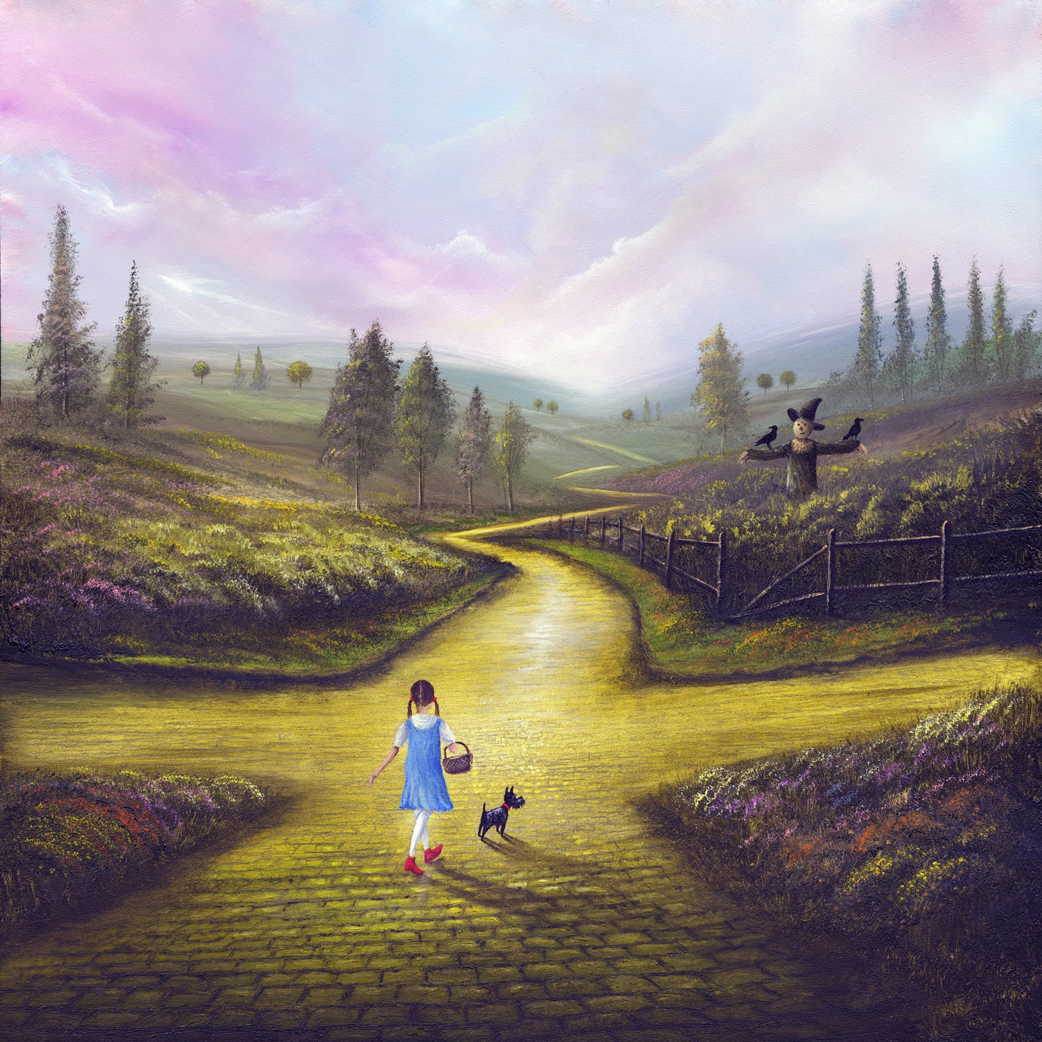 Danny Abrahams - 'Follow The Yellow Brick Road' Small - Framed Limited Edition