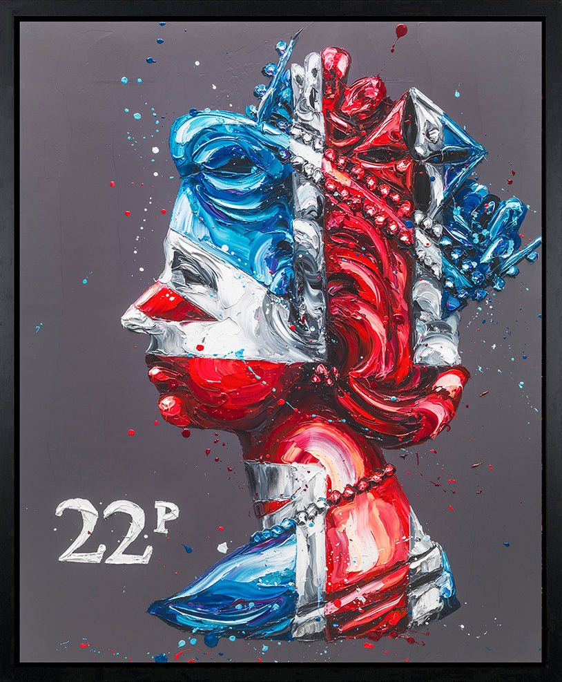 Paul Oz  'Commemorative Queen 2022' - Framed Limited Edition (Print & Canvas)