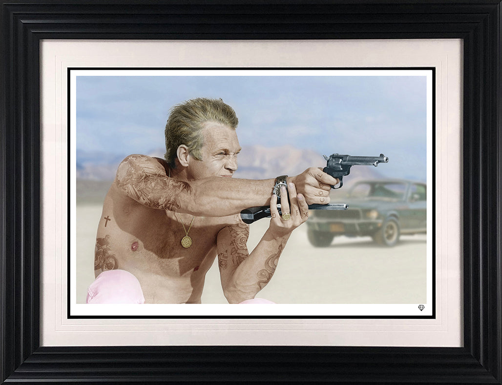 JJ Adams - ' Bullitt From A Gun - Colour' - Framed Limited Edition