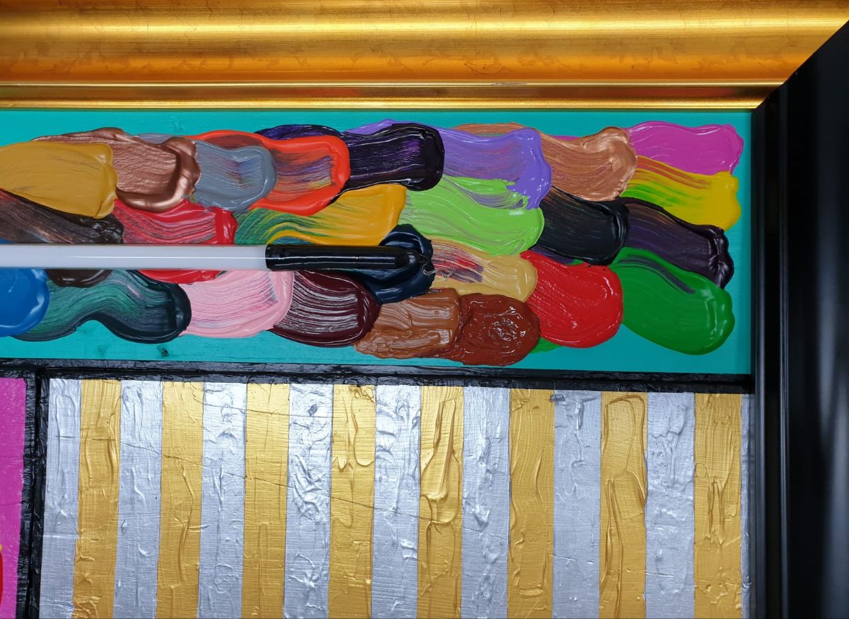 Courty - 'Mondrianeon' Composition I- Original Neon Artwork