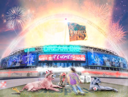 Neil Pengelly - 'Three Lionesses'- Framed Limited Edition Print