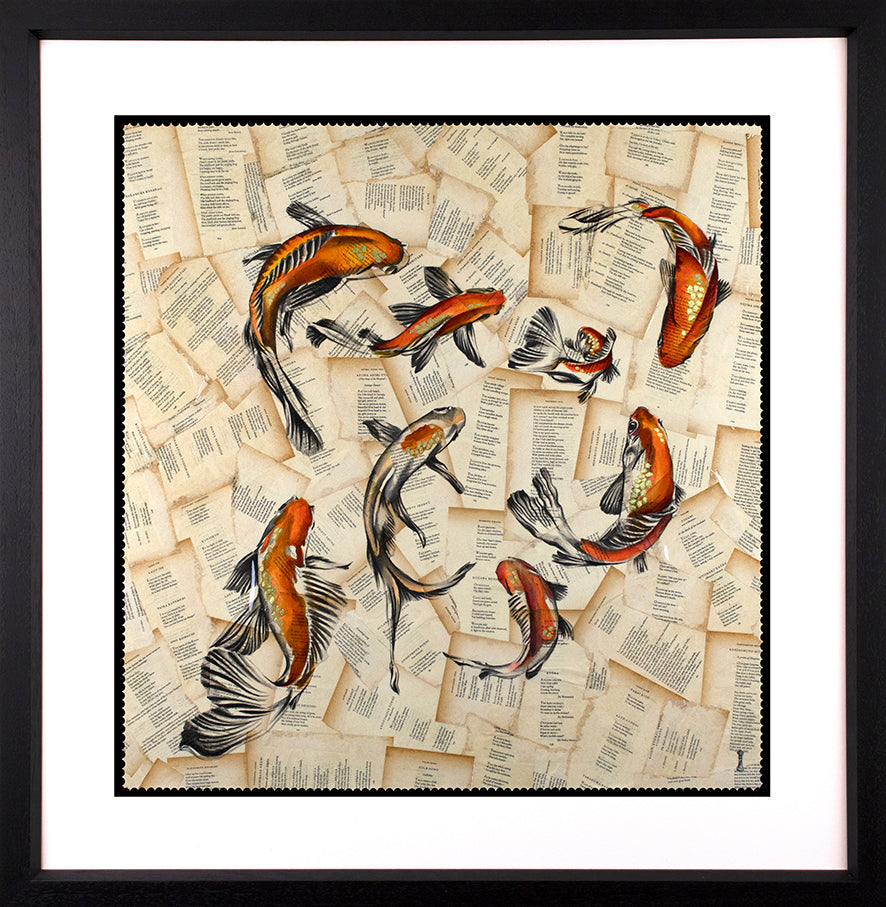 Chess - 'The Pond- Koi Carp' - Framed Limited Edition Print