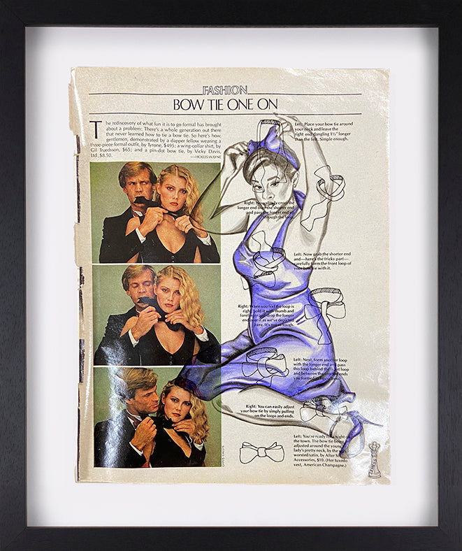 Chess - 'Bow Tie' (Pin-Up Series) - Framed Original