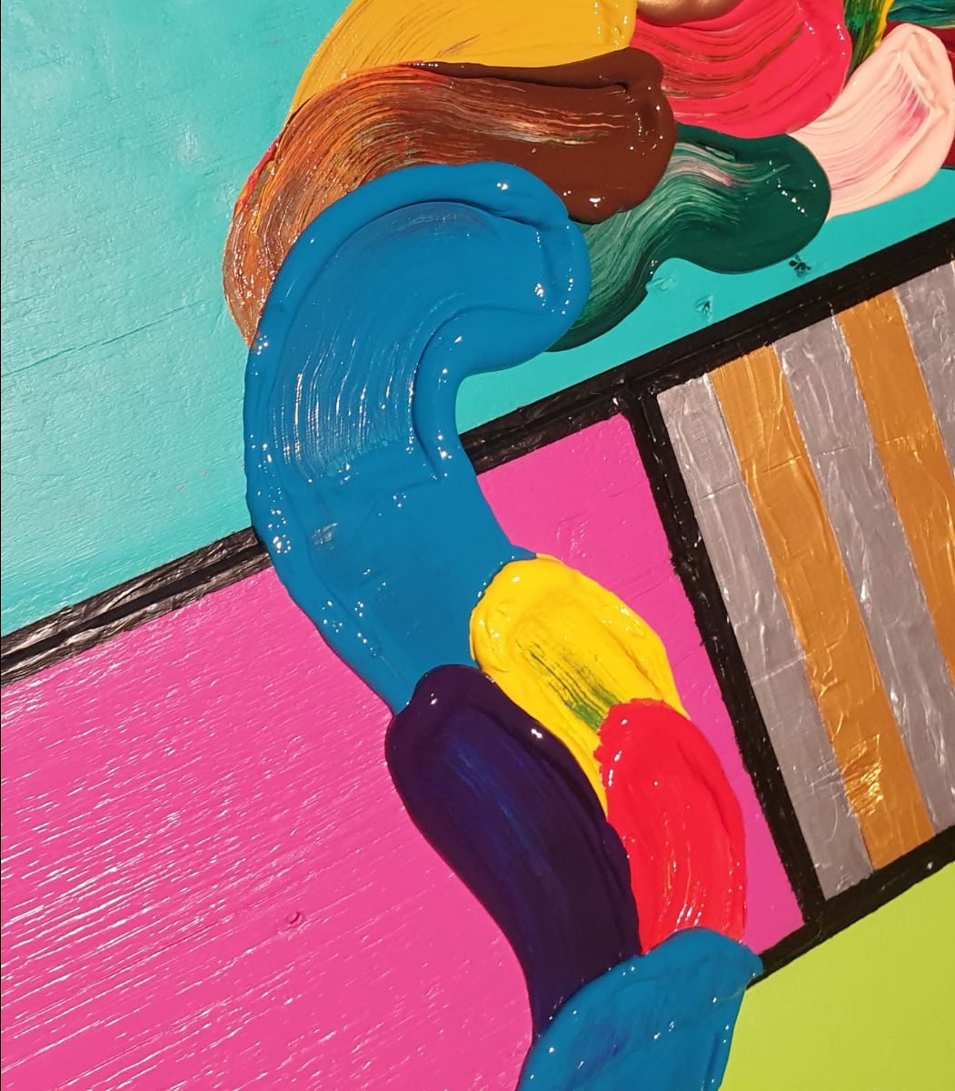 Courty - 'Mondrianeon' Composition I- Original Neon Artwork