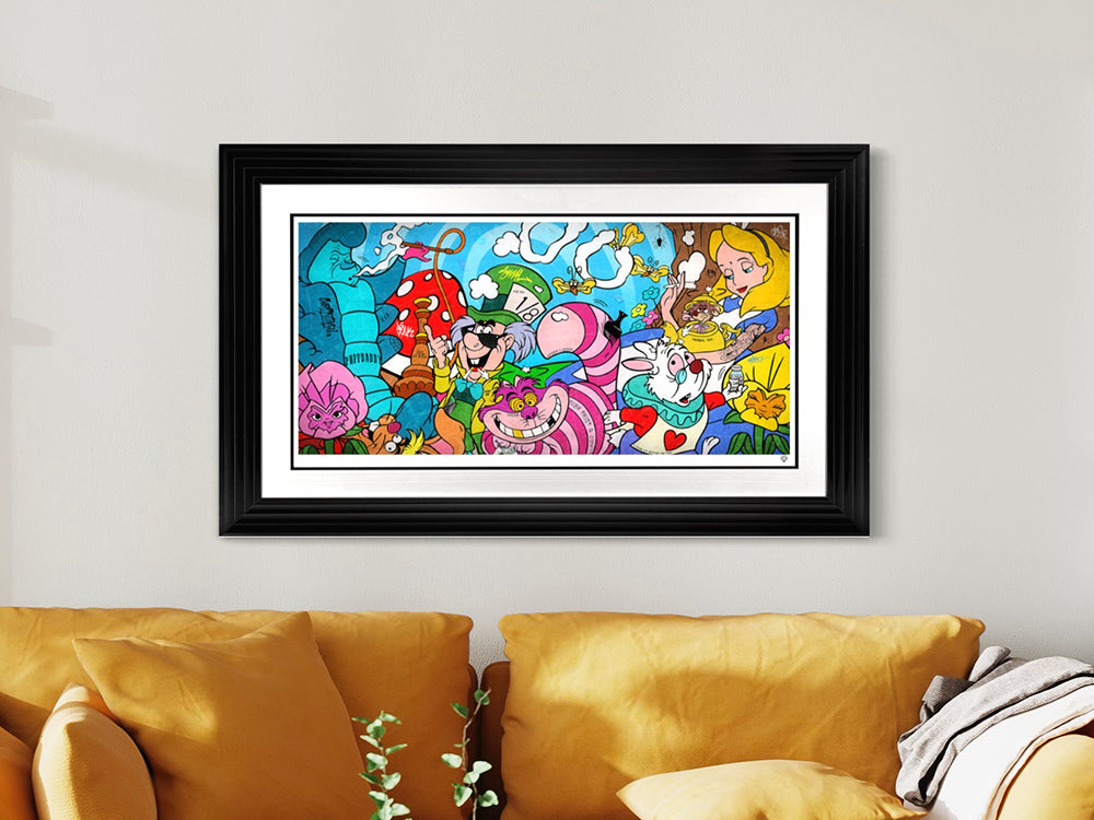 JJ Adams - 'We're All Mad Here' (Alice in Wonderland)-  Framed Limited Edition
