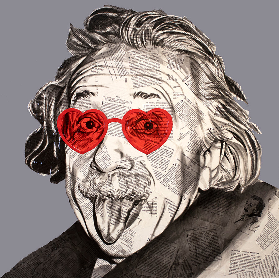 Chess - 'Einstein = MC Squared' - Framed Original Print