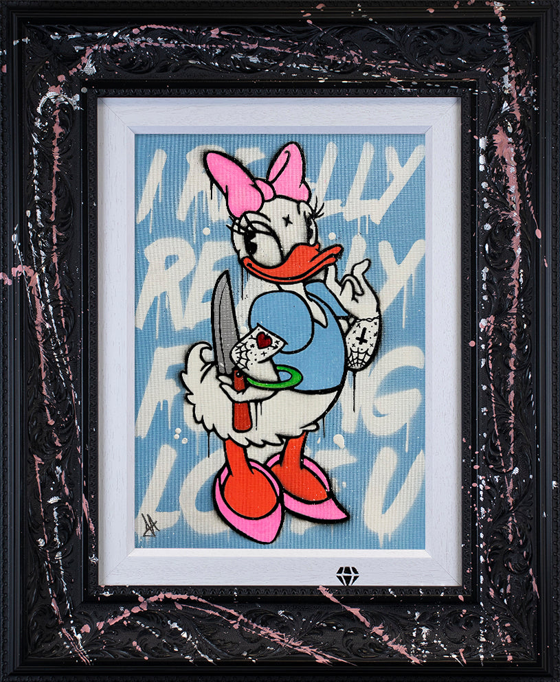 JJ Adams - 'Really Really Fu***** Love You Daisy' - Framed Original