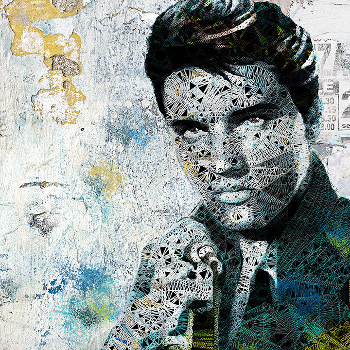 Zee - 'Elvis - Cotton' - Framed Limited Edition Art