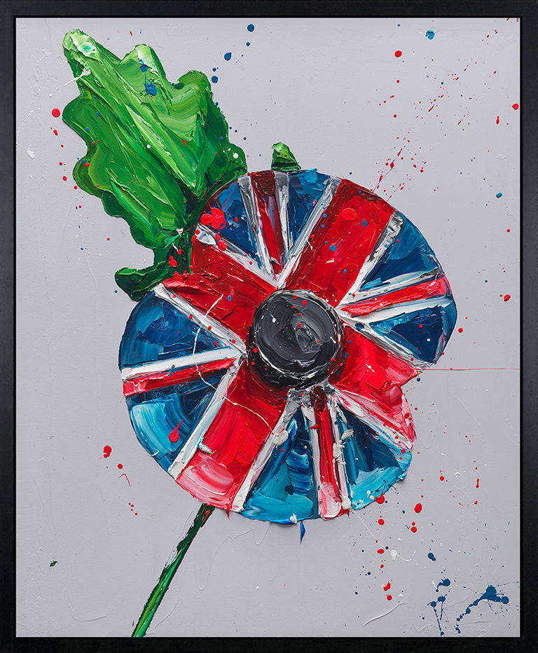 Paul Oz  'Remembrance Poppy'- Framed Limited Edition (Print & Canvas)