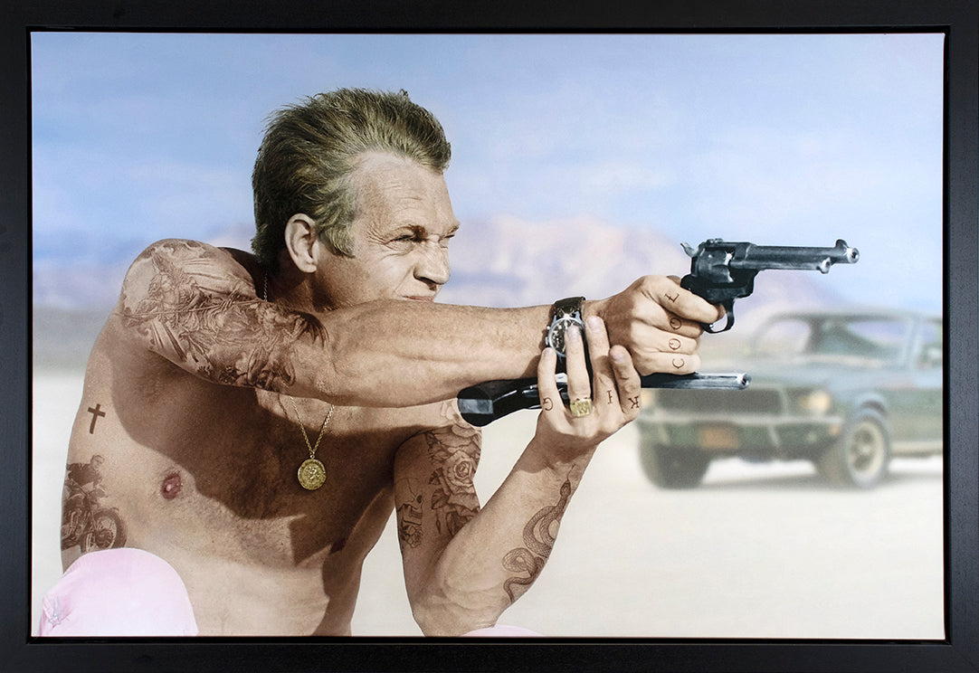 JJ Adams - ' Bullitt From A Gun ' - Framed Original