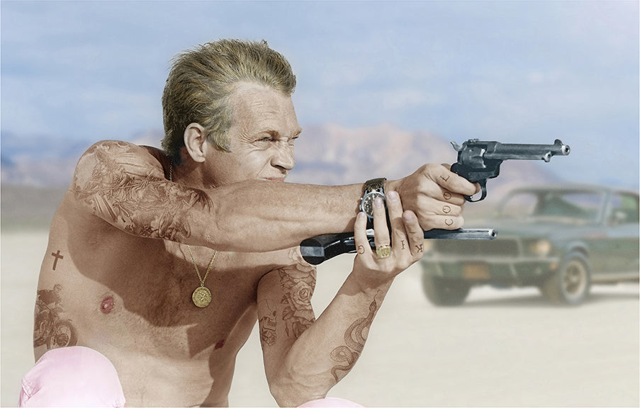 JJ Adams - ' Bullitt From A Gun ' - Framed Original