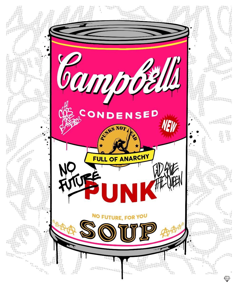 JJ Adams - ' Campbell's Punk Soup' - Framed Original