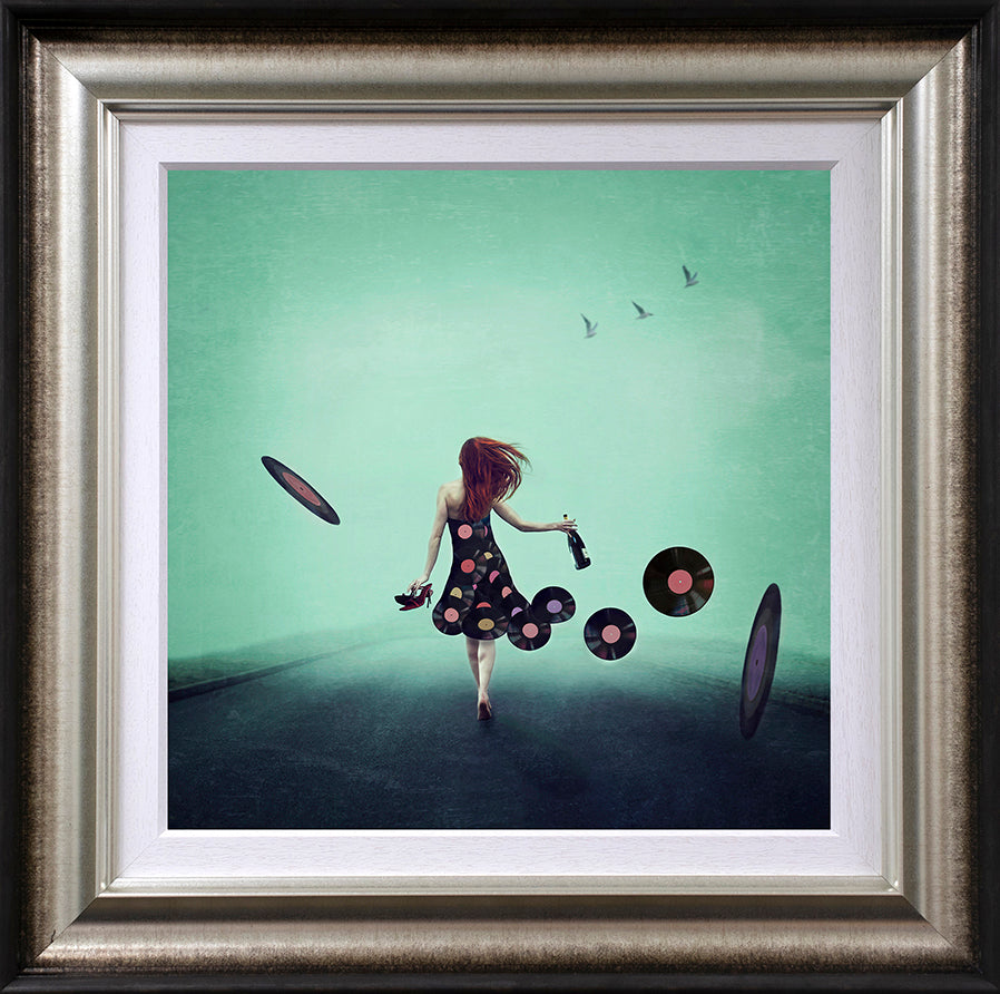 Michelle Mackie - 'Girl, Put Your Records On' - Framed Limited Edition Art