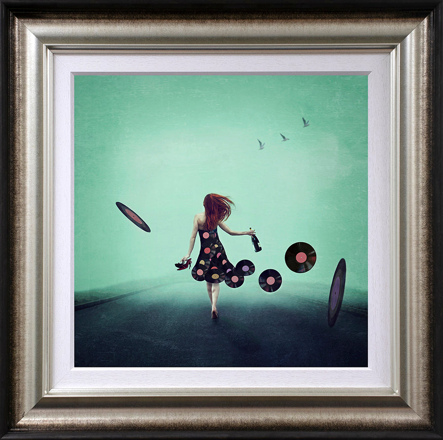 Michelle Mackie - 'Girl, Put Your Record On' - Framed Limited Edition Art
