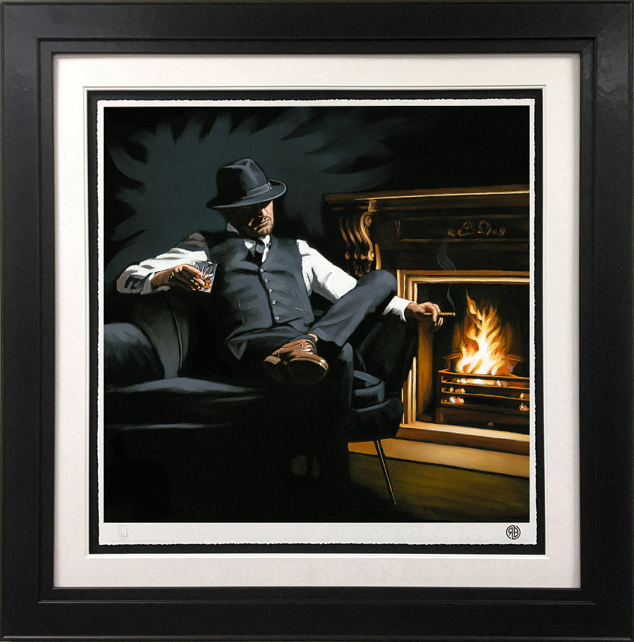 Richard Blunt - ' But Whisky, First' - Framed Limited Edition Art