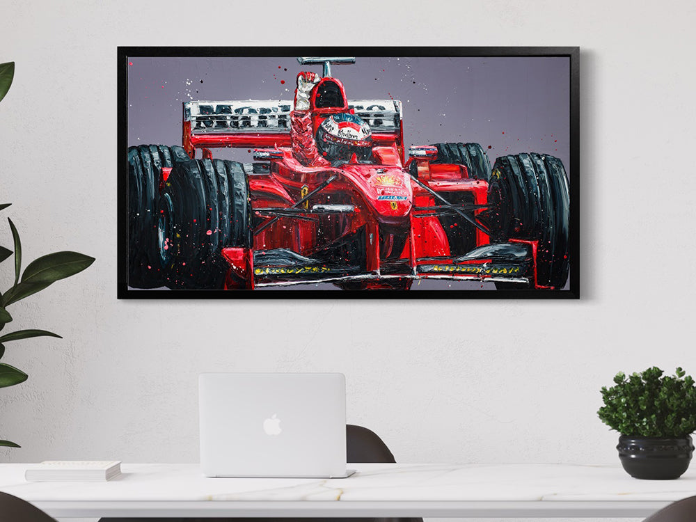 Paul Oz  - 'Cabrerizo Schumi '98' - Framed Limited Edition (Print & Canvas)