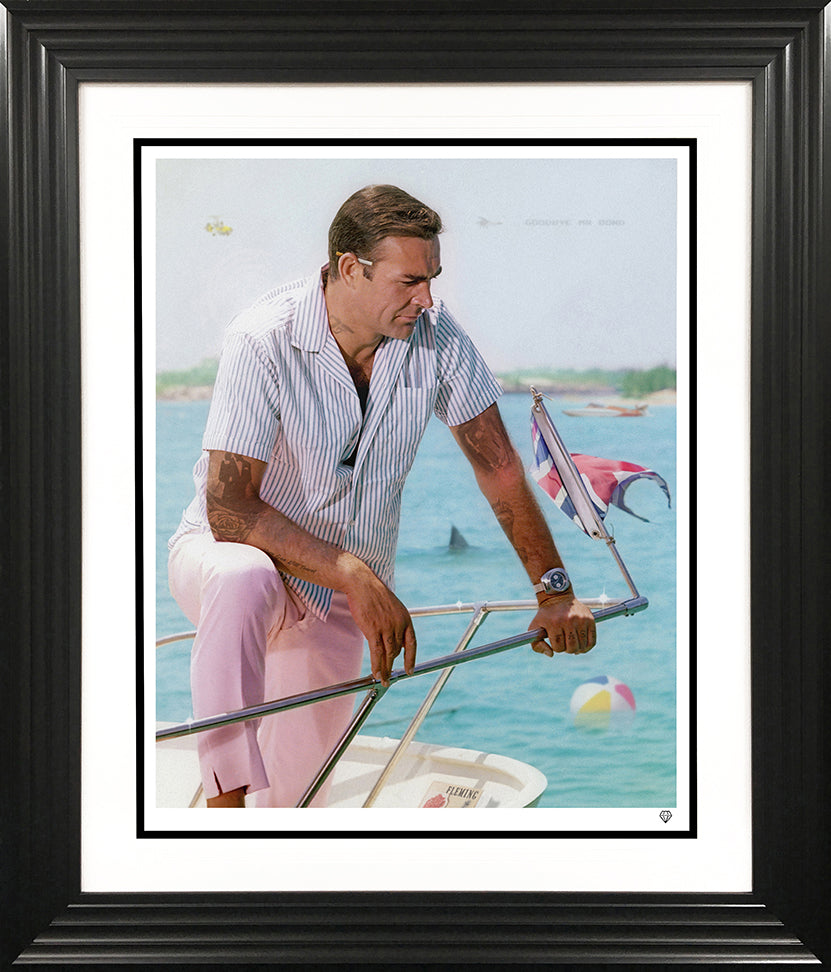 JJ Adams - 'On Vacation II - Colour' (James Bond Sean Connery) - Framed Limited Edition