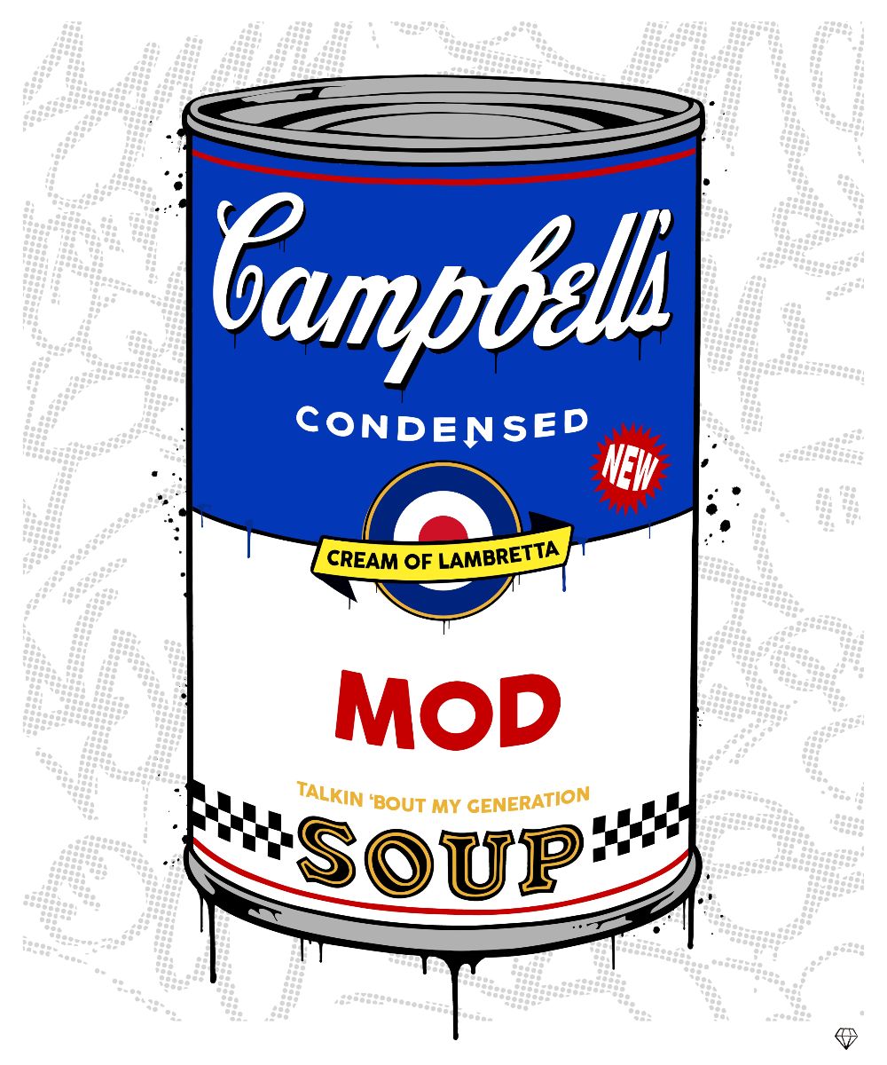 JJ Adams - ' Campbell's MOD Soup' - Framed Limited Edition