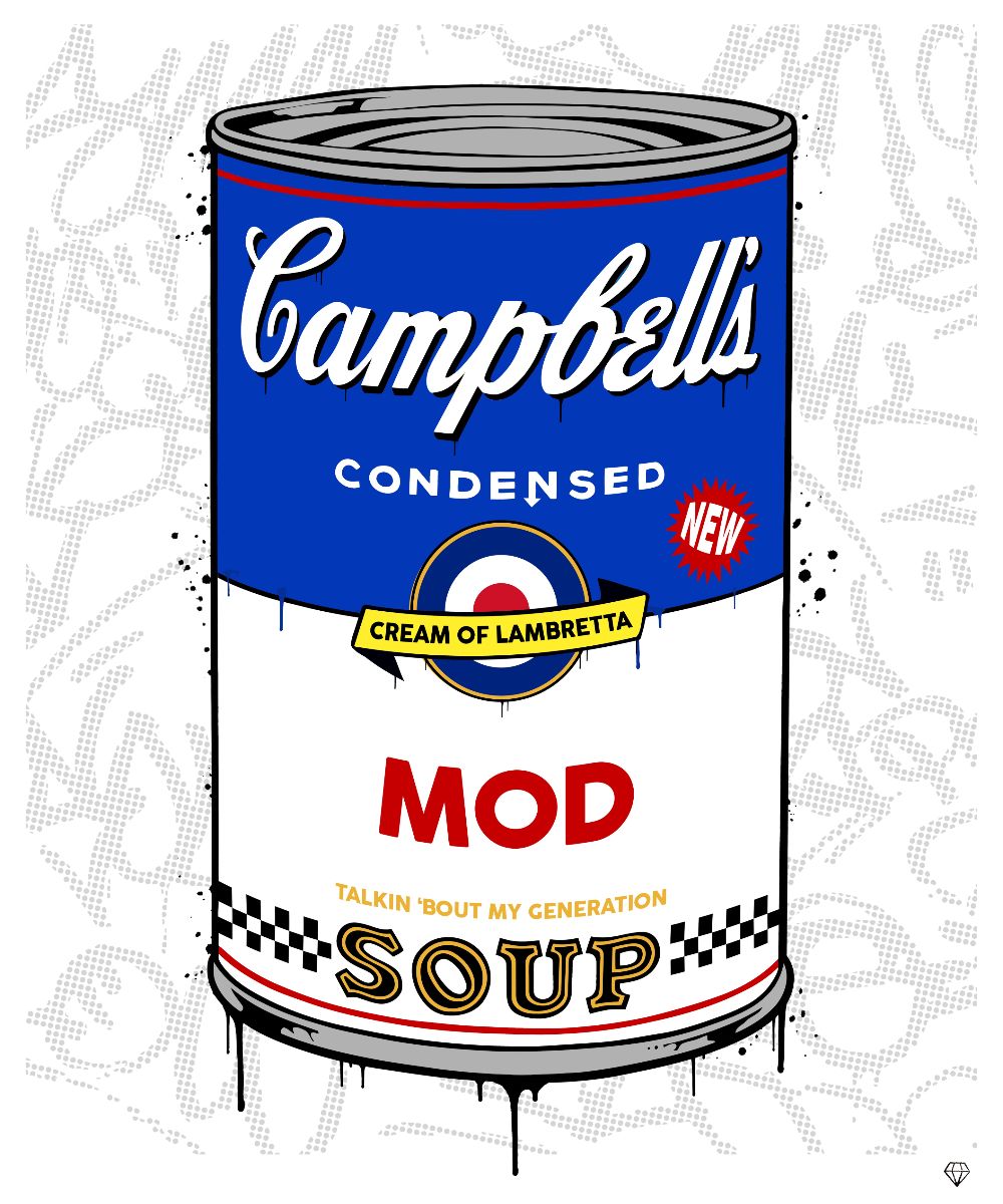 JJ Adams - ' Campbell's MOD Soup' - Framed Original