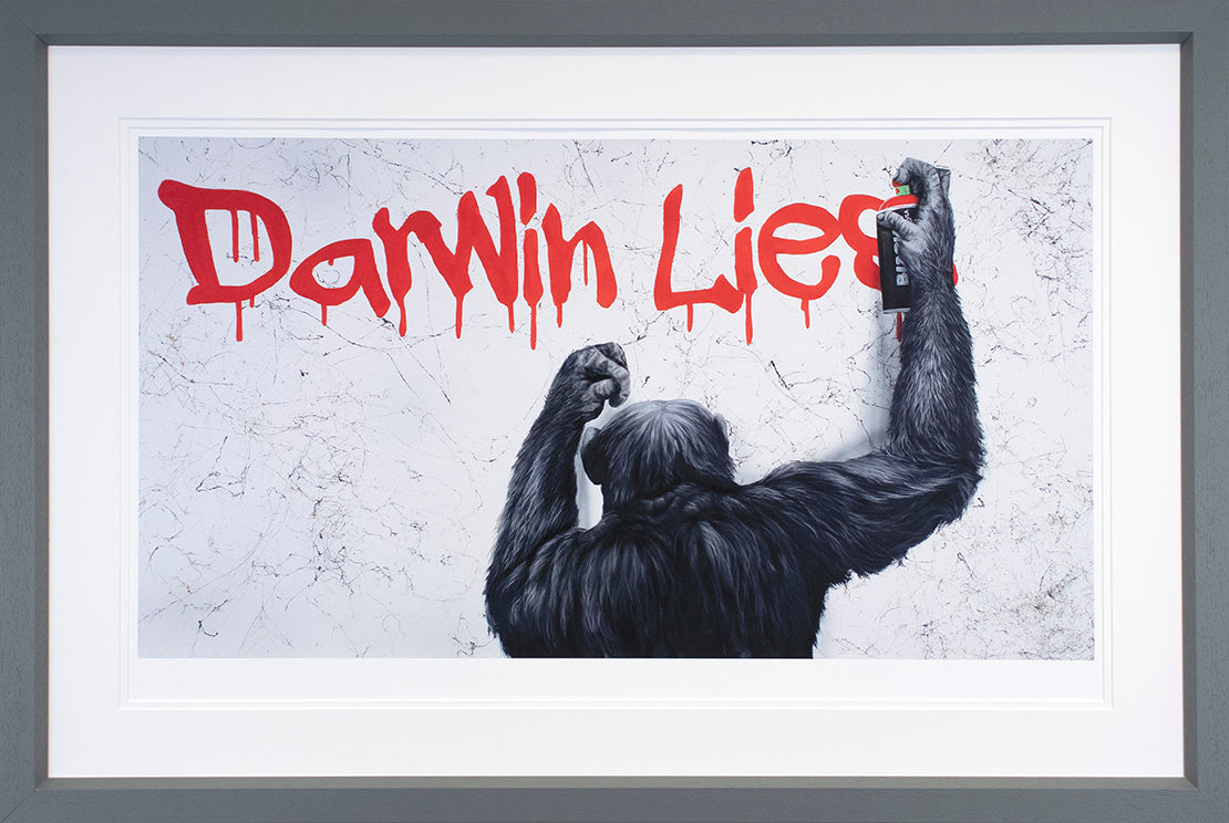 Dean Martin  - ' Darwin Lies ' - Framed Limited Edition Art