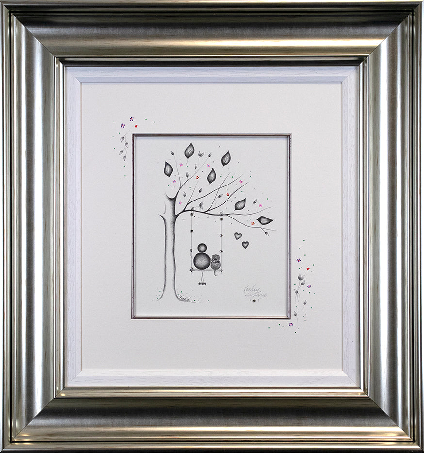 Kealey Farmer - 'Besties' - Framed Original Sketch