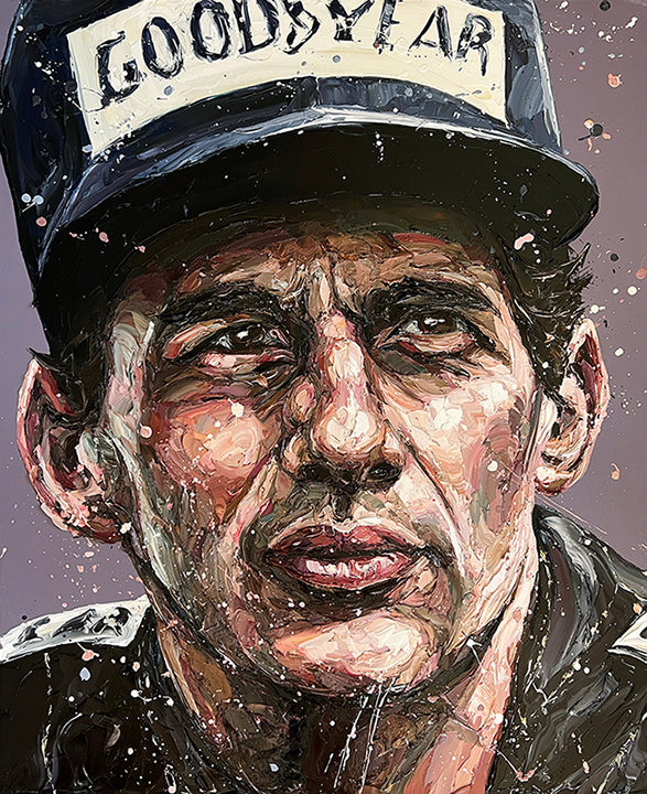 Paul Oz  "Senna '85"- Framed Limited Edition (Print & Canvas)