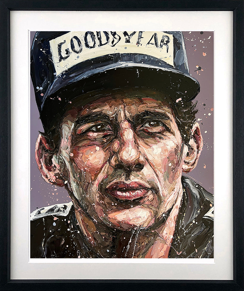 Paul Oz  "Senna '85"- Framed Limited Edition (Print & Canvas)