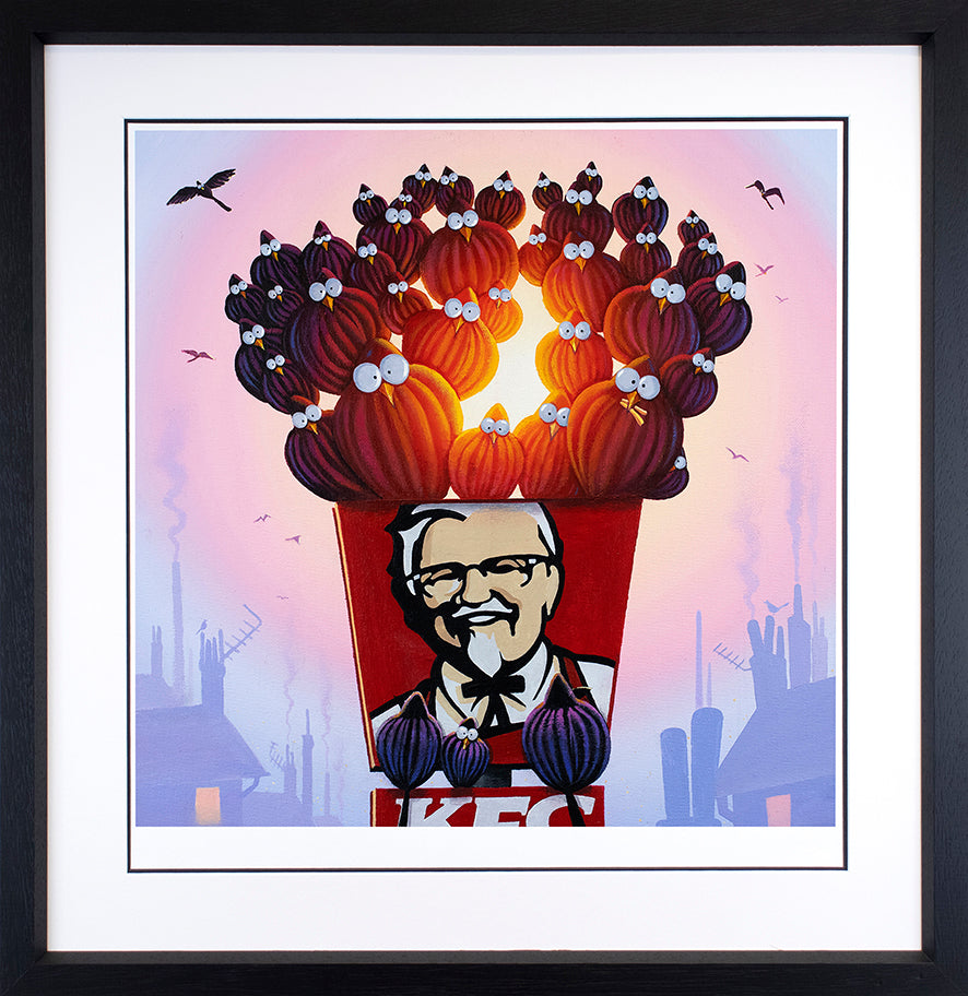 Derrick Fielding - '40 Piece Singer Bucket' - Bird Series - Framed Limited Editions