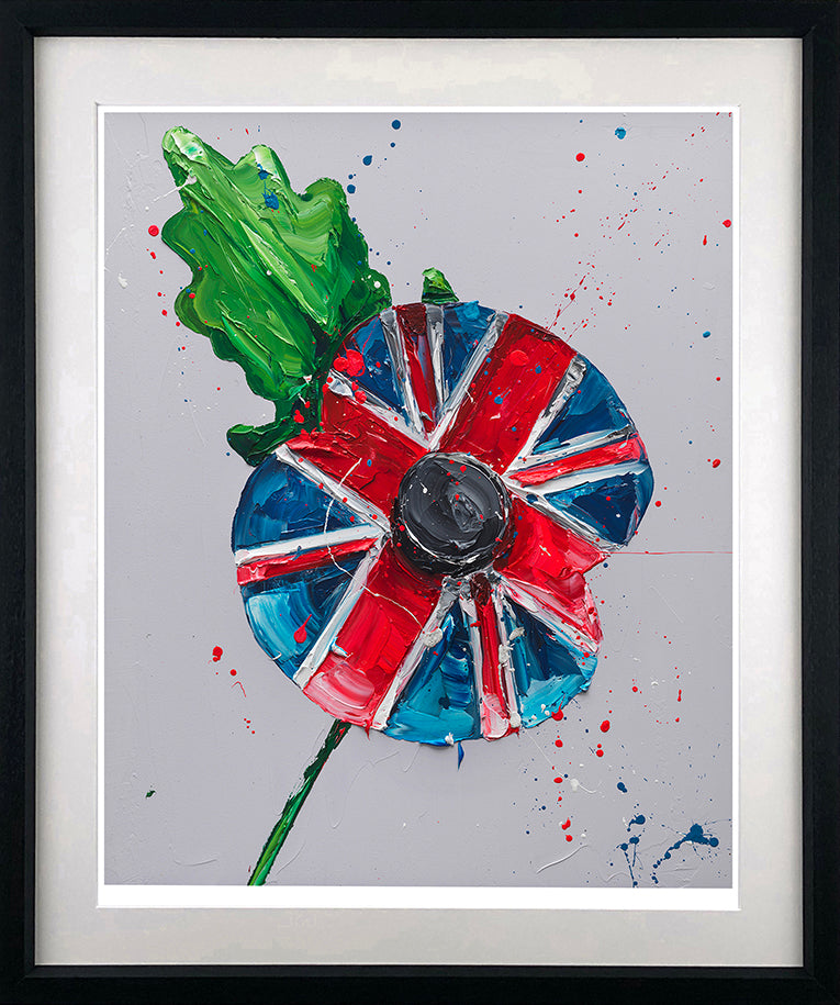 Paul Oz  'Remembrance Poppy'- Framed Limited Edition (Print & Canvas)