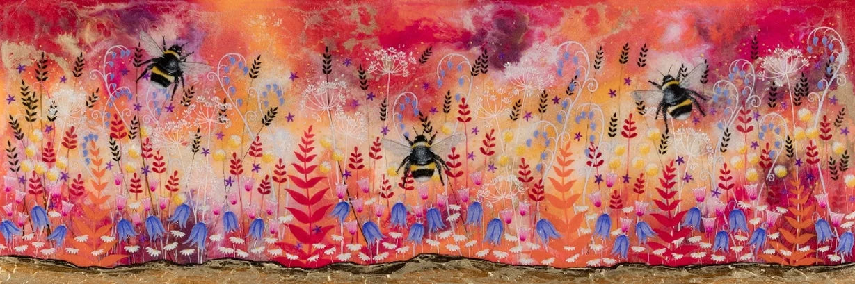 Sarah Ewing - 'Buzzy Bees' - Framed Limited Edition