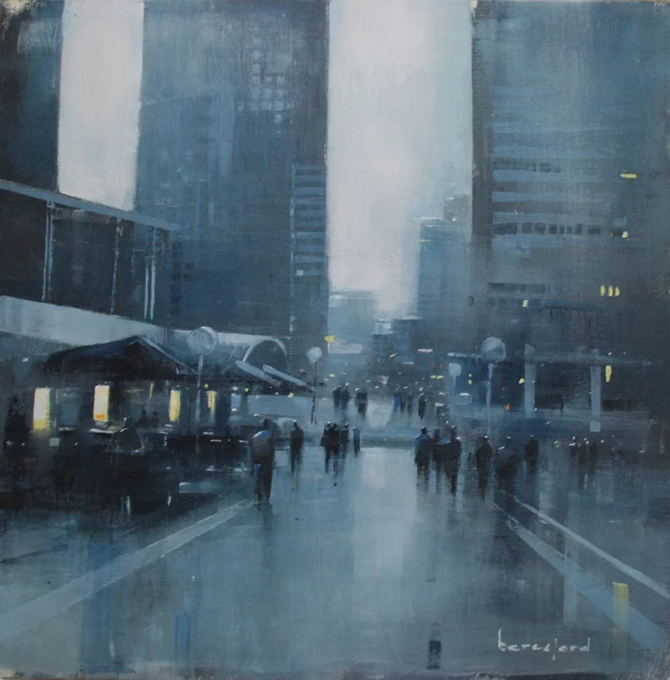 Mark Beresford - 'Cityscape' - Framed Original Artwork