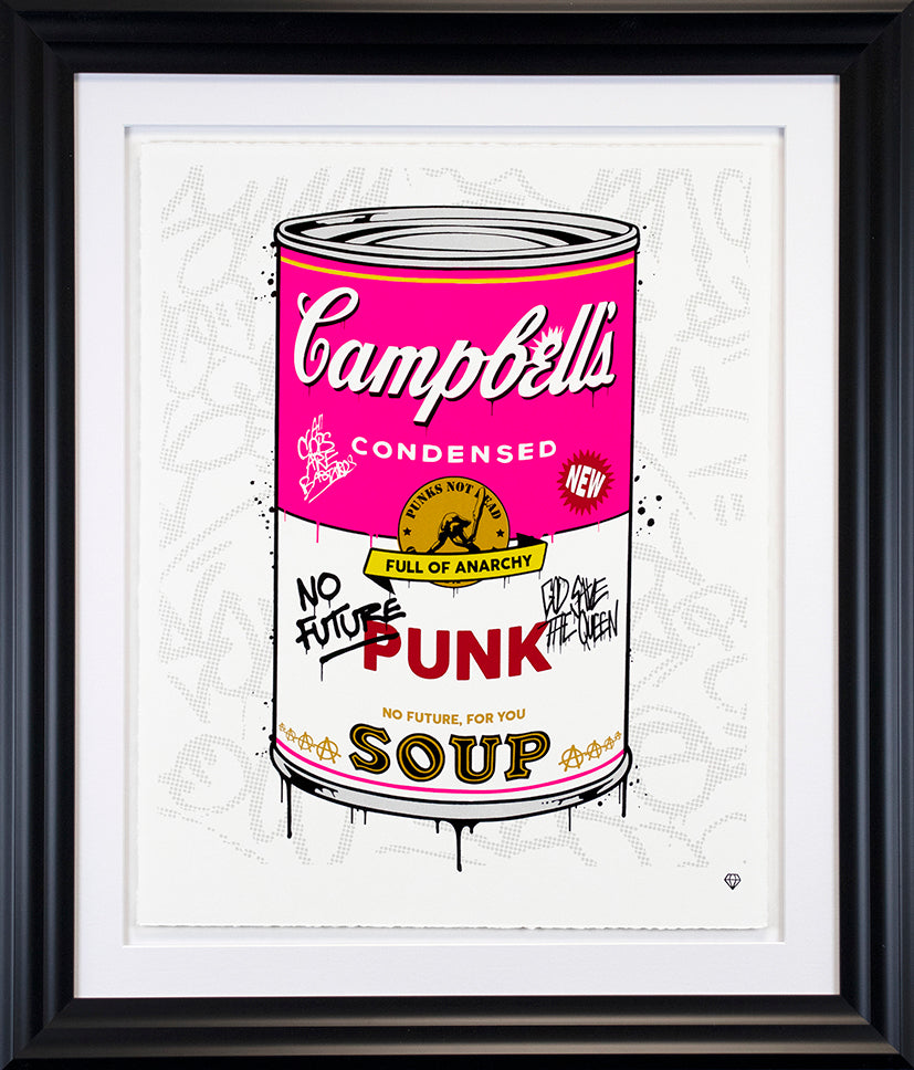 JJ Adams - ' Campbell's Punk Soup' - Framed Limited Edition