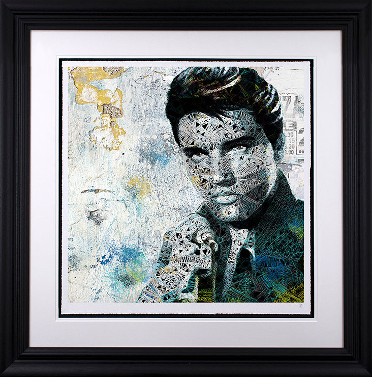 Zee - 'Elvis - Cotton' - Framed Limited Edition Art