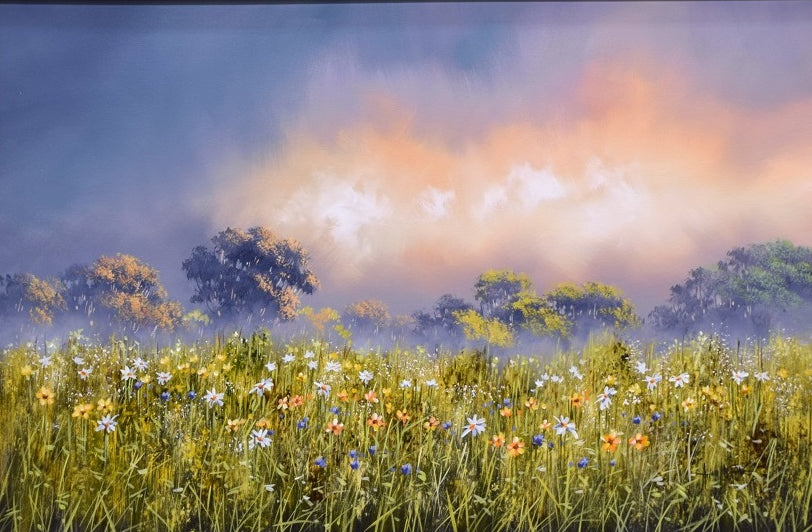 Allan Morgan- 'Field Of Splendour' - Framed Original Art