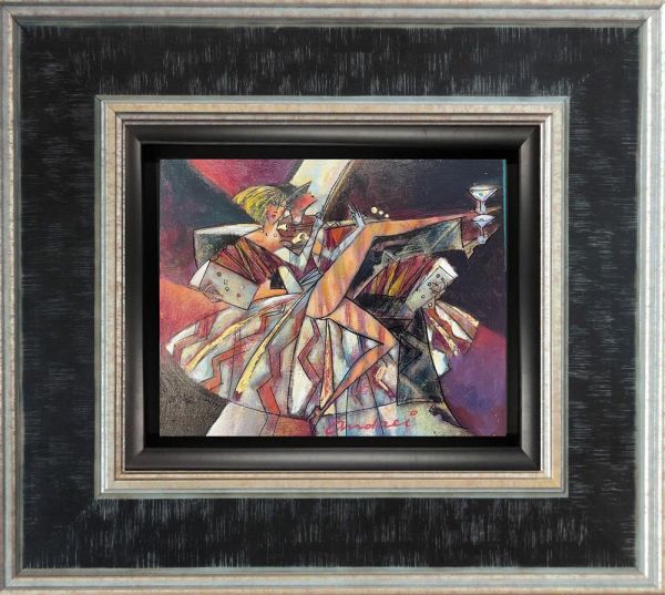 Andrei Protsouk - 'Accordian Tango' - Framed Original Art