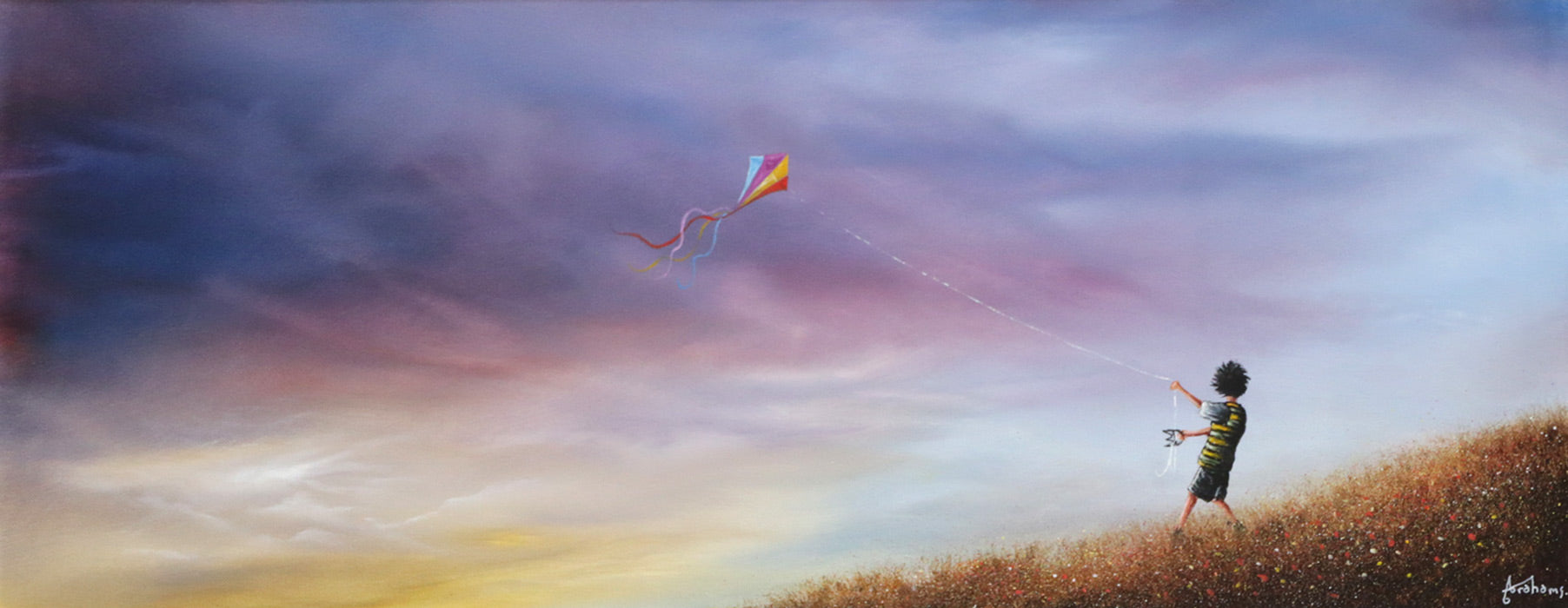 Danny Abrahams - 'Aim High... Fly Higher' - Framed Original Art