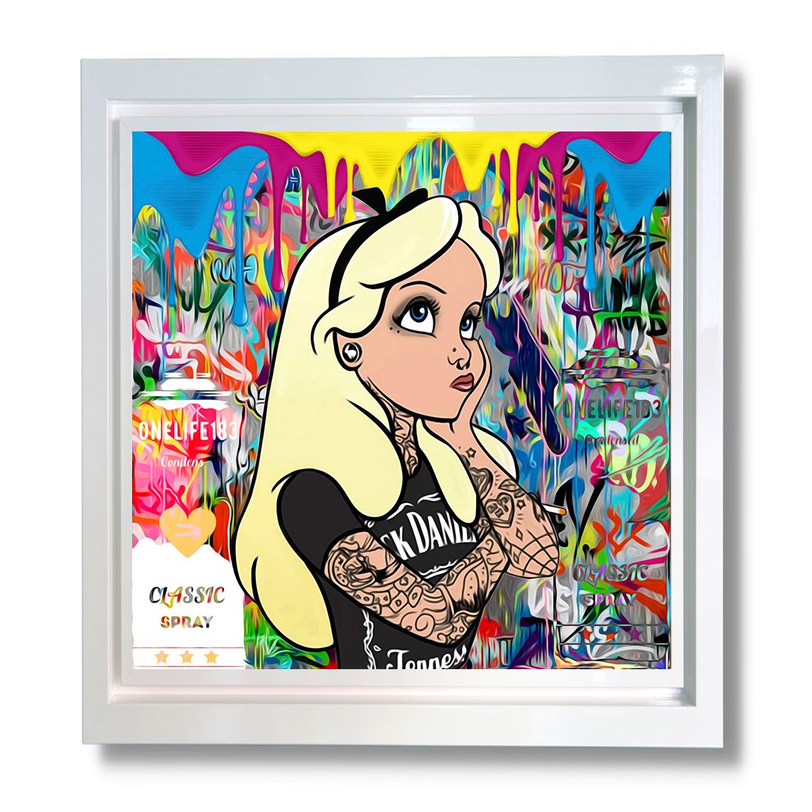 #Onelife183 - 'Alice In What The F@%kland' -  Framed Limited Edition