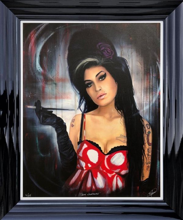 Ben Jeffery - 'Amy Winehouse' - Framed Limited Edition Art