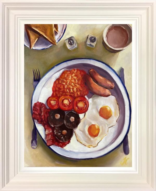 Joss Clapson - 'Champions Breakfast' - Framed Original Art