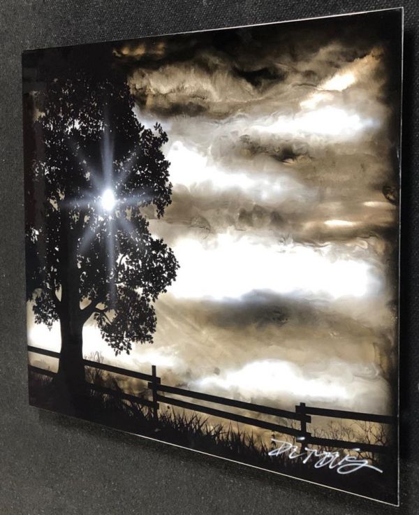 Chris DeRubeis - 'Silver Sunset - 1908394 ' - Framed Original Art