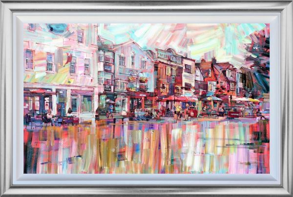 Colin Brown - 'Salisbury Market Square' - Framed Original Art