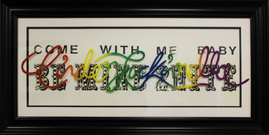 "Cinderfuckin'Rella" by Courty (FRAMED limited edition screen print) - New Look Art