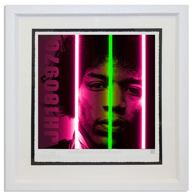 "Jimi Hendrix" by Courty (FRAMED limited edition screen print)