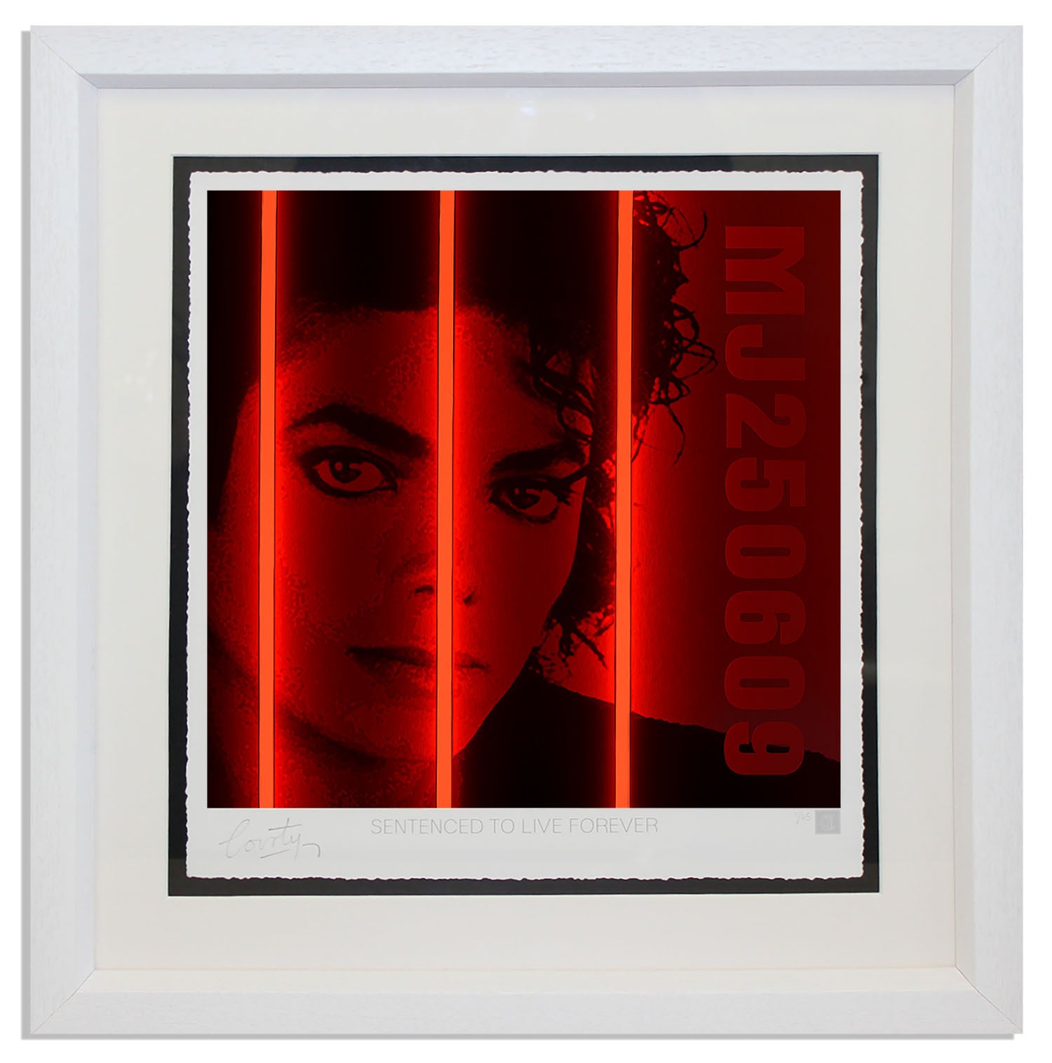 "Michael Jackson" by Courty (FRAMED limited edition screen print)