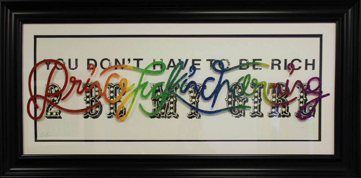 "Princefuckin'Charmin" by Courty (FRAMED limited edition screen print)