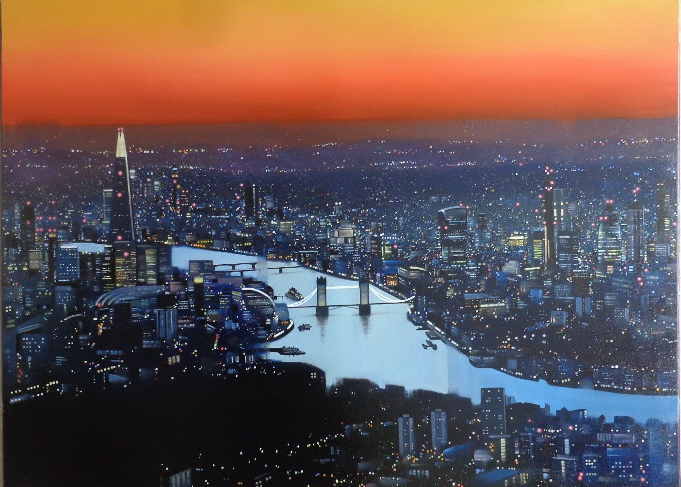 Neil Dawson - 'London Lights'  - Framed Limited Edition
