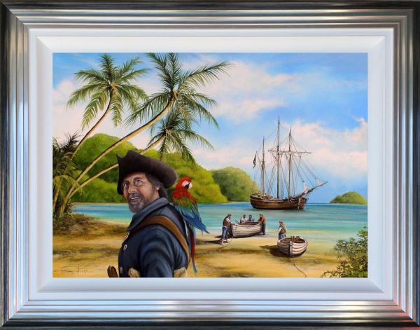Dale Bowen - 'Long John Silver (Treasure Island Collection)' - Framed Original Art