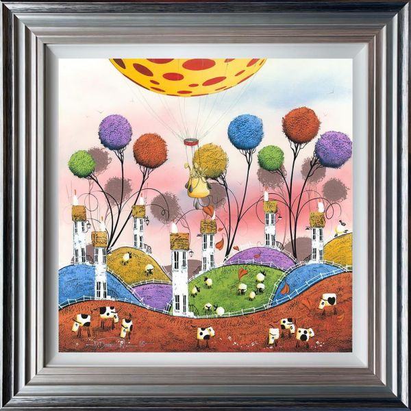 Dale Bowen - 'Hot Hare Balloon' - Framed Limited Edition Art