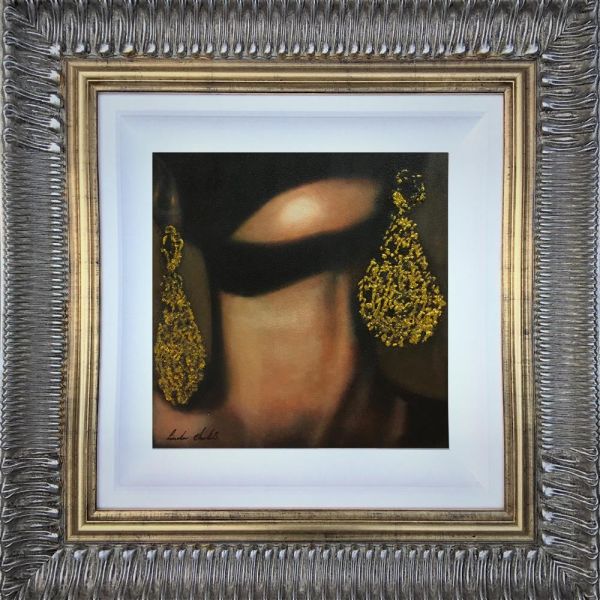 Linda Charles - 'Earrings' - Framed Original Artwork